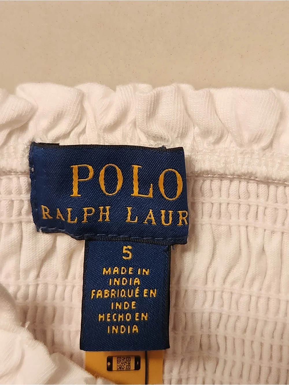 NWT Polo Ralph Lauren Smocked Eyelet‎ Embroidered Cotton Jersey Dress Classic